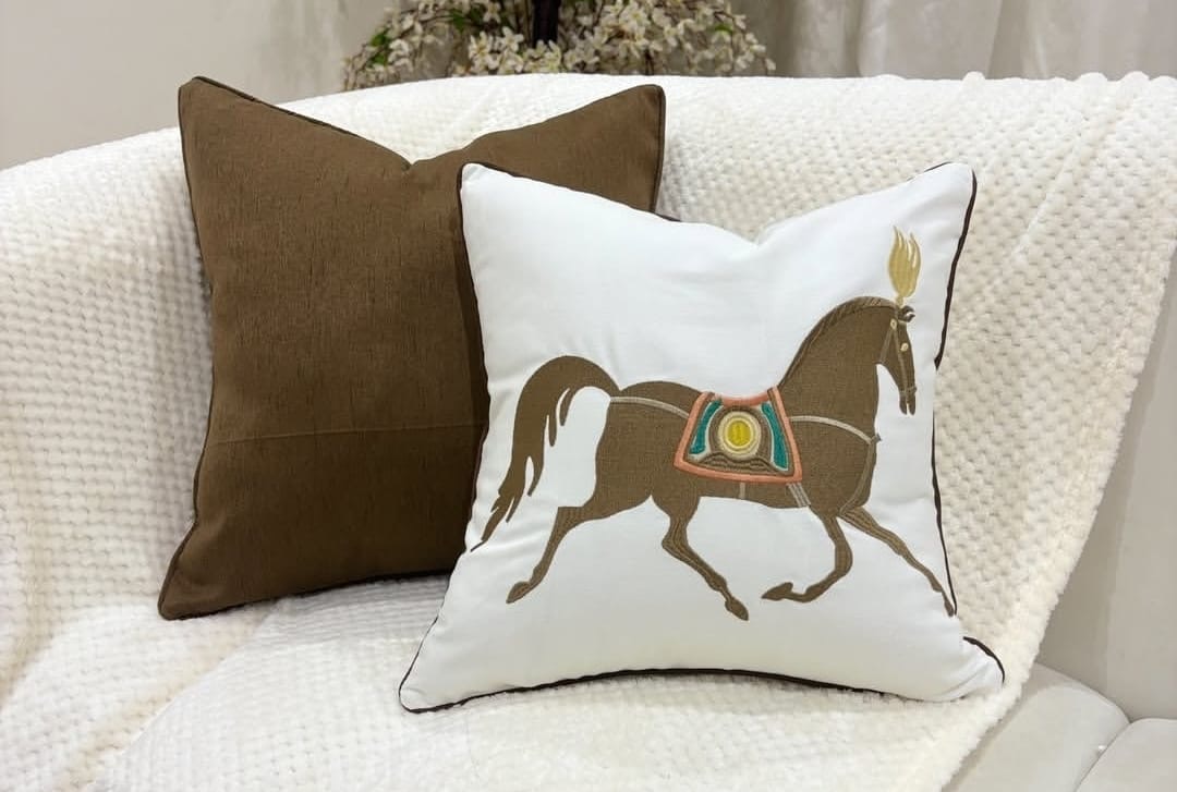 Equestrian cushion set