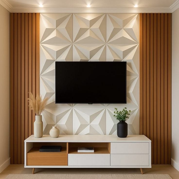 3D panel feature wall
